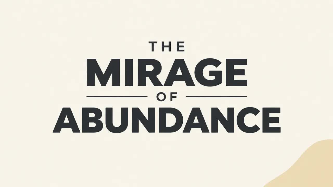 The Mirage of Abundance